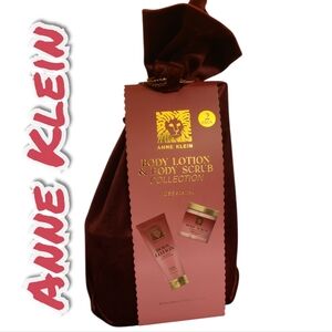 Anne Klein Rose Scented Body Lotion & Scrub Set